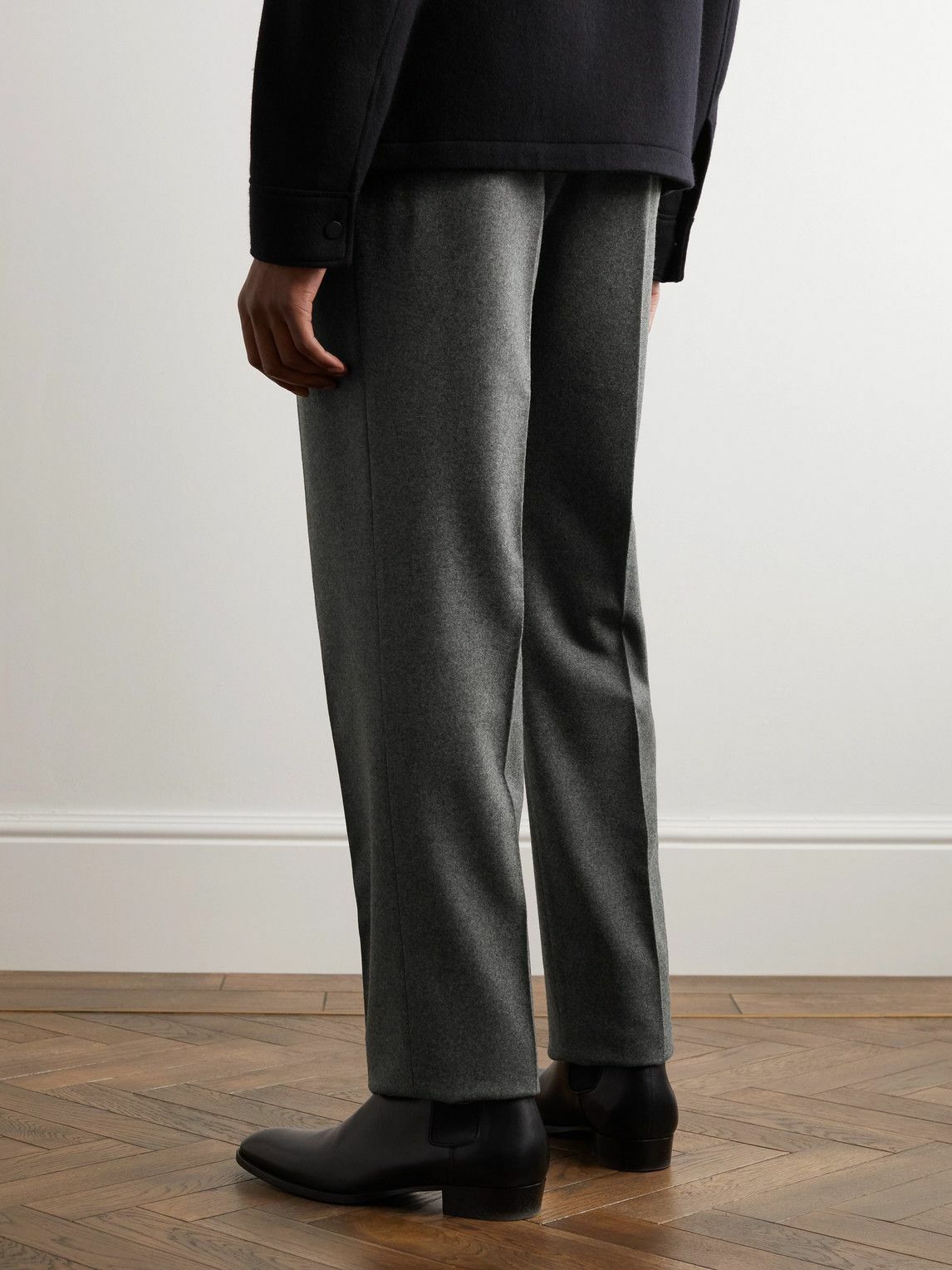 Ralph Lauren Purple Label ウールパンツ　フランネル Ralph Lauren Purple Label フランネルパンツ | グレー