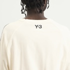 Y-3 Men's Distressed Long Sleeve T-Shirt in Beige