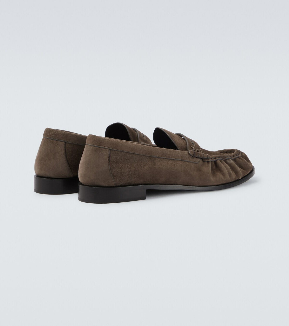 Saint Laurent Le Loafer suede penny loafers