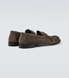 Saint Laurent Le Loafer suede penny loafers