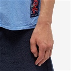 Reception Men's Daily Short Sleeve Bowling Shirt in Granada Blue