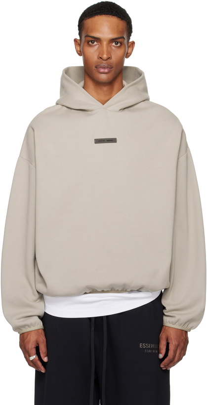 Photo: Fear of God ESSENTIALS Taupe Modern Fit Fleece Hoodie