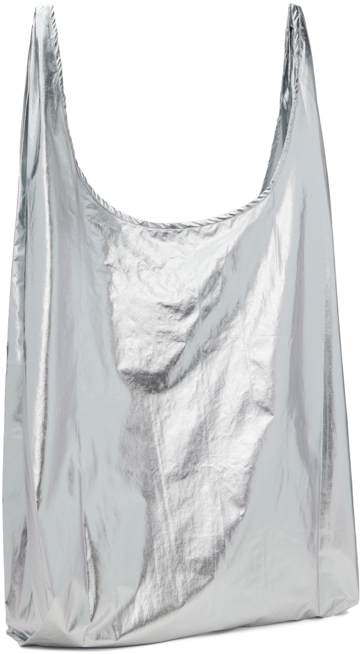 Cordera Handmade Beaded Tote Bag in Silver main image 1