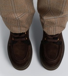 Gianvito Rossi Shearling-lined suede lace-up boots