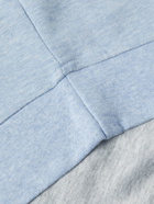 Peter Millar - Crown Mélange Stretch Cotton and Modal-Blend Half-Zip Sweatshirt - Blue