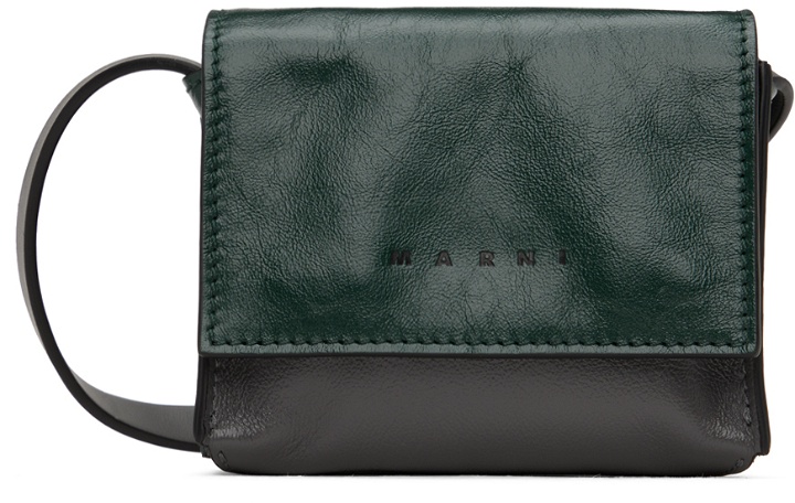 Photo: Marni Green & Gray Mini Crossbody Bag