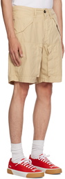 Palm Angels Beige Tornado Shorts