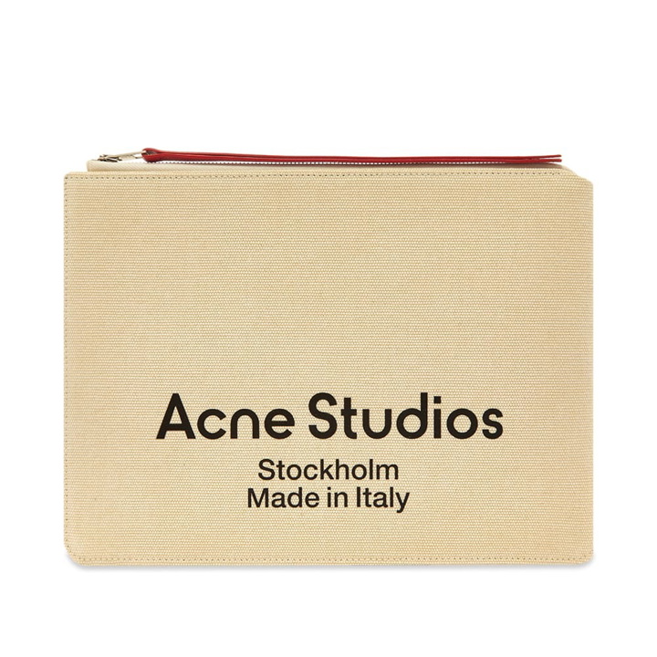 Photo: Acne Studios Malachite L Canvas Pouch