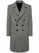 TOM FORD Mouliné Double Breast Twill Coat