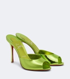 Christian Louboutin Me Dolly mirrored leather mules