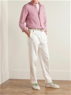 Etro - Slim-Fit Logo-Embroidered Linen Shirt - Pink