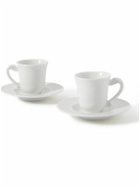 Buccellati - Porcelain Set of Two Espresso Cups and Saucers