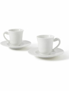 Buccellati - Porcelain Set of Two Espresso Cups and Saucers