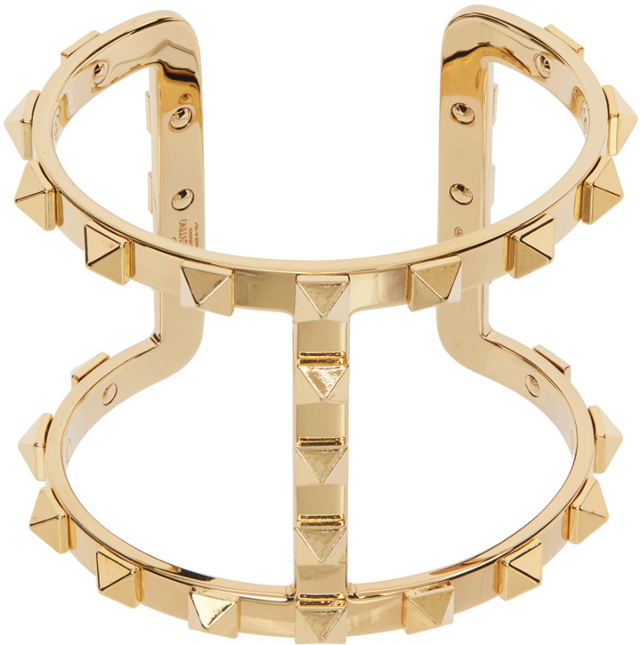 Photo: Valentino Garavani Gold Rockstud Cuff Bracelet