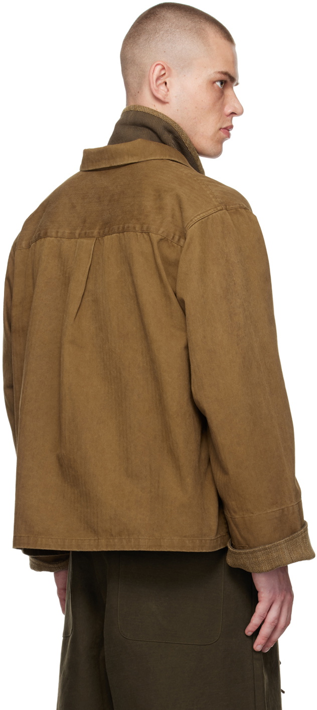 Aviva Jifei Xue Brown Boxy Shirt