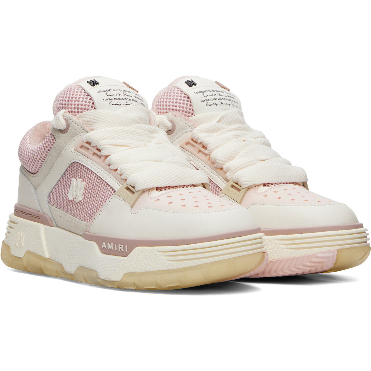 AMIRI Pink & White MA-1 Sneakers