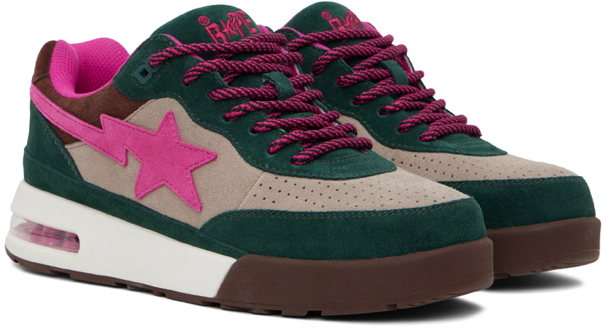 BAPE Green & Pink Road Sta #1 M2 Sneakers A Bathing Ape