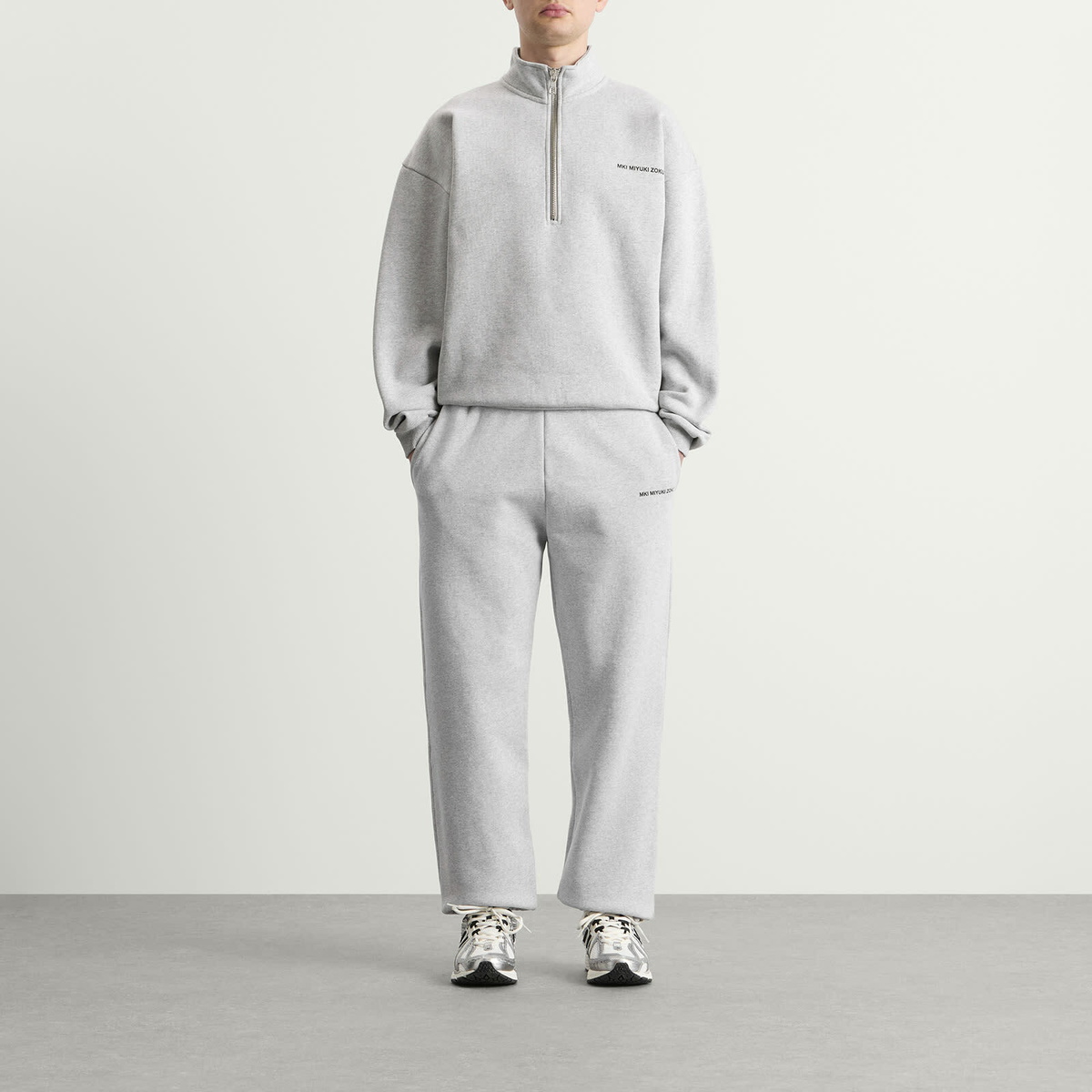 MKI Men's Uniform Quarter Zip in Grey