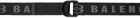 Balenciaga Black & Gray D Ring Belt
