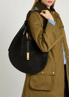Polo Ralph Lauren Leather-trim Suede Shoulder bag - Black - One Size