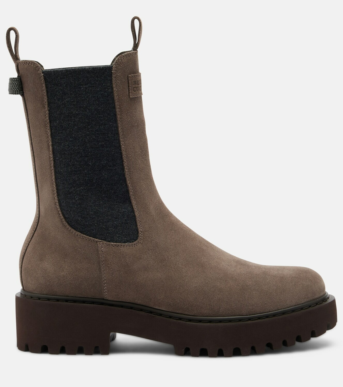 Brunello Cucinelli Monili suede Chelsea boots