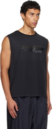 Alexander Wang Black Graphic Logo Muscle Tank Top