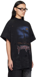 Balenciaga Black Paris Moon Oversized T-shirt