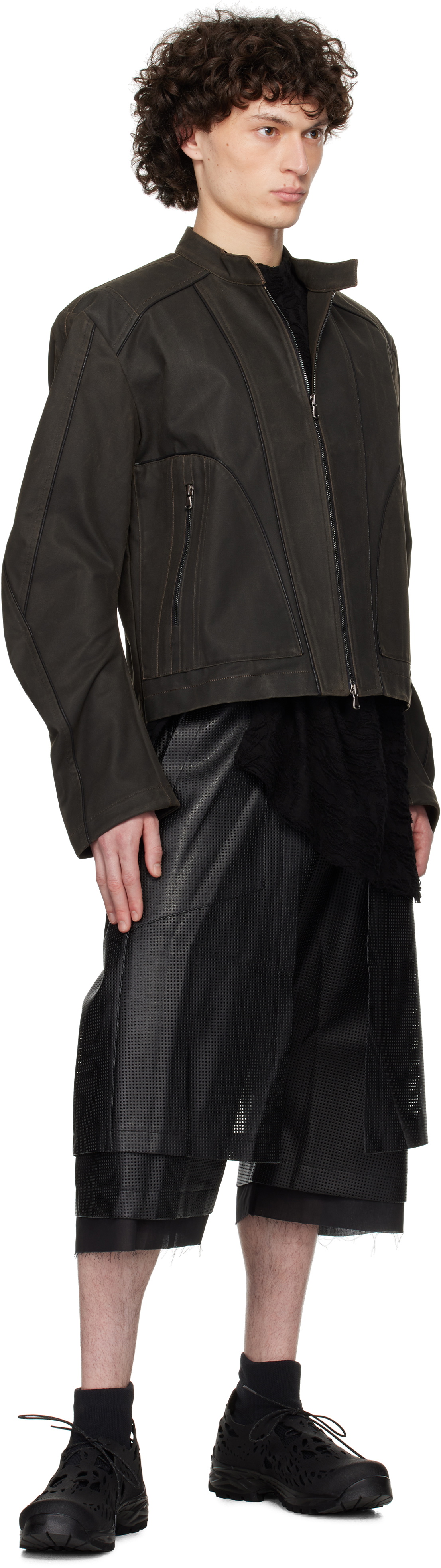 CARNET-ARCHIVE Brown Rusted Rider Jacket