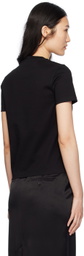 Lanvin Black Embroidered T-Shirt