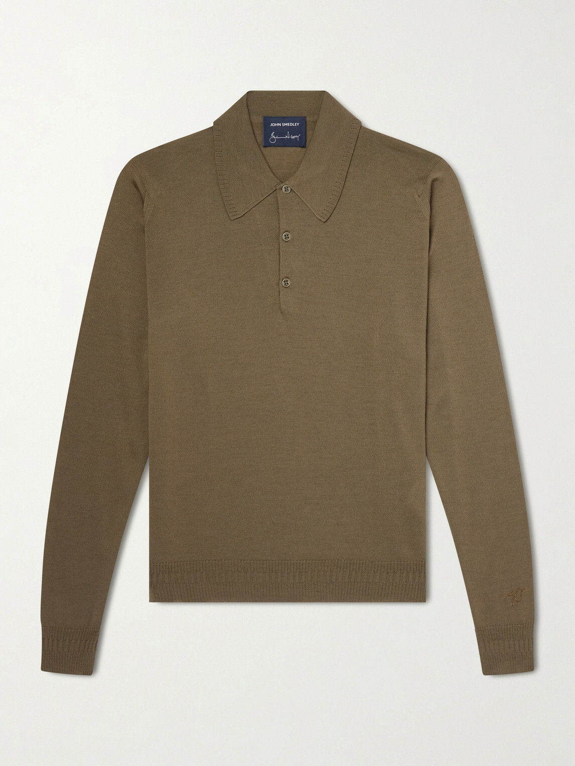 John Smedley - Bill Nighy Merino Wool Polo T-Shirt - Green