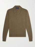 John Smedley - Bill Nighy Merino Wool Polo T-Shirt - Green