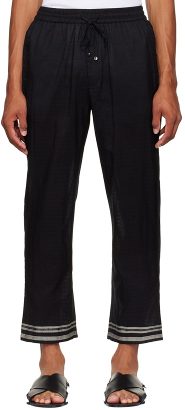 Photo: HARAGO Black Stripe Trousers