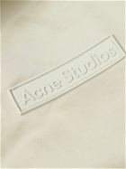 Acne Studios - Oversized Logo-Appliquéd Fleece-Lined Shell Hooded Parka - Neutrals