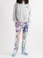 AMIRI - Tapered Patchwork Tie-Dyed Loopback Cotton-Jersey Sweatpants - Multi