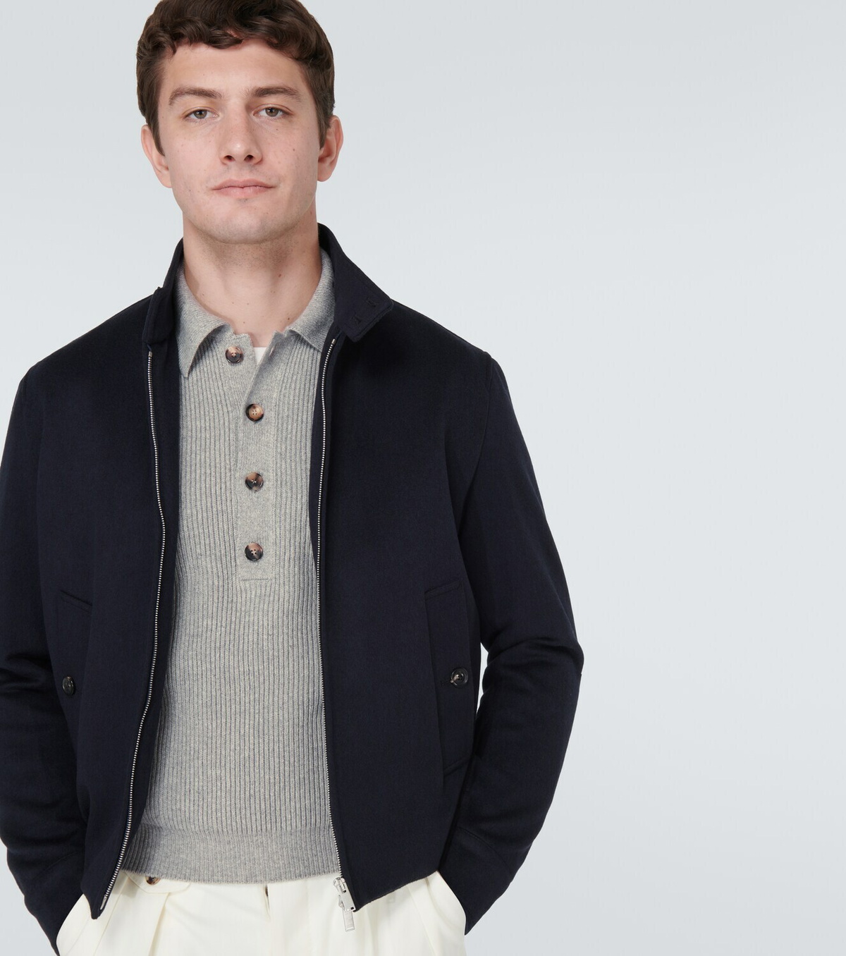 Lardini Virgin wool blouson jacket Lardini