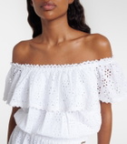 Melissa Odabash Larna broderie anglaise cotton midi dress