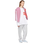 Some Ware SSENSE Exclusive White Long Sleeve Text T-Shirt