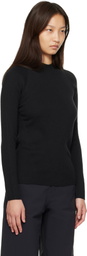 Veilance Black Conic Wool Midlayer Sweater
