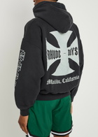Rhude Rhude Boys Hooded Cotton Sweatshirt Black