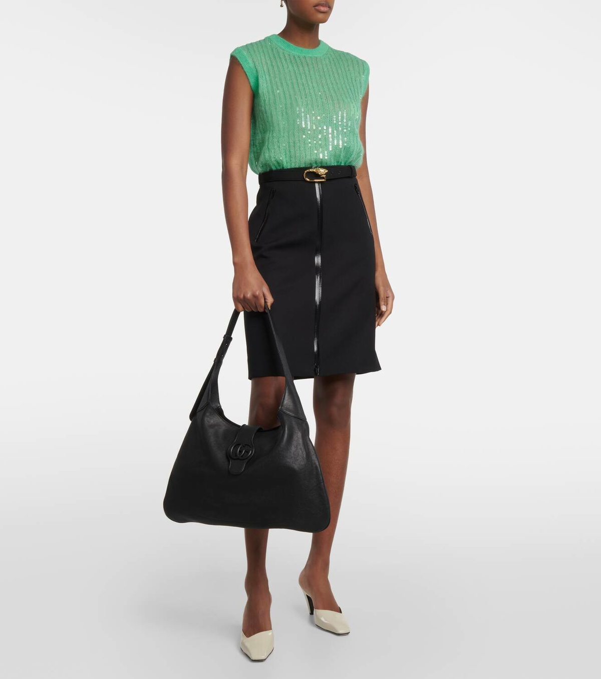 Gucci Aphrodite Large leather shoulder bag