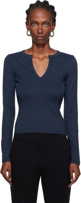 Photo: FLORE FLORE Navy Iman Longsleeve T-shirt