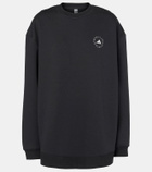 Adidas by Stella McCartney Oversized cotton-blend fleece sweatshirt