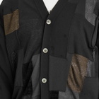 Junya Watanabe MAN Men's Multi Patch Cardigan in Black