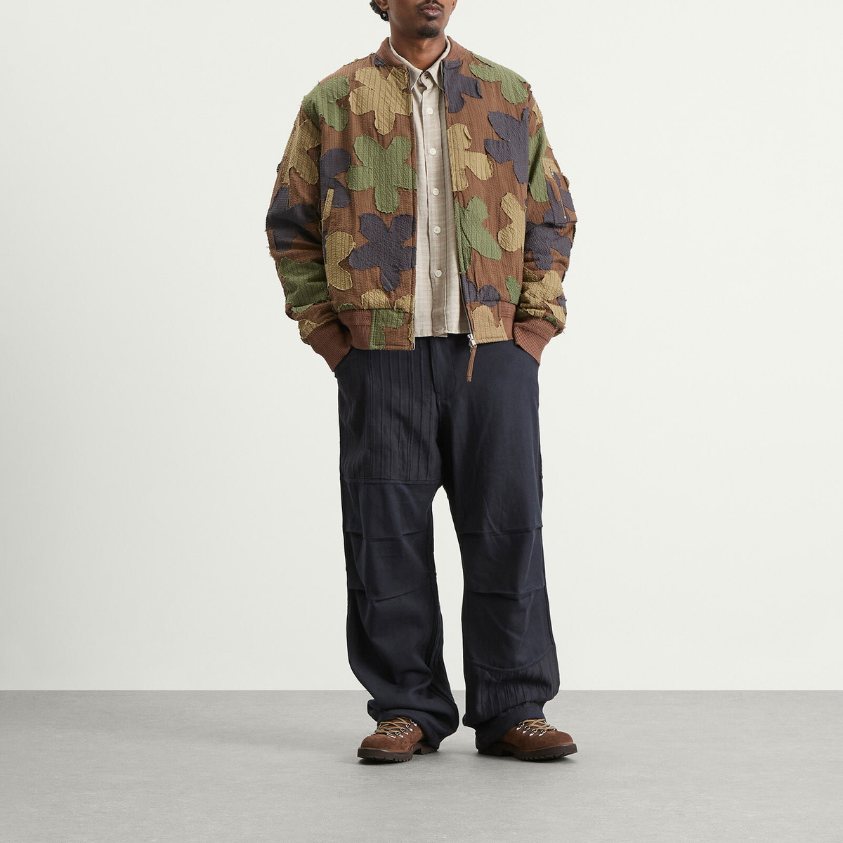 Kardo Men's Max Camo Bomber Jacket in Olive