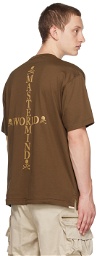 MASTERMIND WORLD Brown Cross T-Shirt