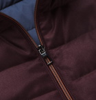 Loro Piana - Gateway Quilted Rain System Wool and Silk-Blend Down Jacket - Burgundy