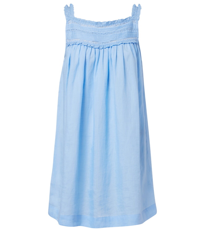 Photo: Dôen Bea lace-trimmed ramie minidress