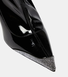 Alexandre Vauthier Avi embellished faux leather ankle boots