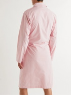 Hamilton And Hare - Pinstriped Cotton Robe - Pink