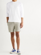 NN07 - Cameron Slim-Fit Cotton-Terry Drawstring Shorts - Gray